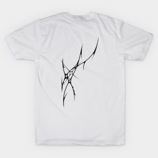 Spider web black v T-Shirt